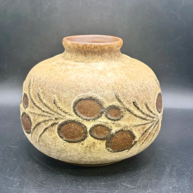 MCM Pottery Bud Vase Weed Pot 4.5”
