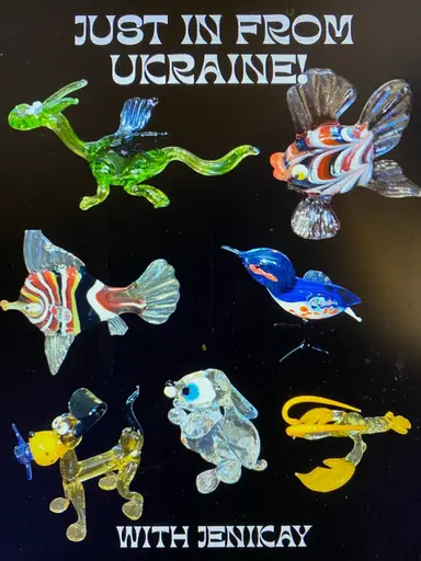 Just In From Ukraine Hand Blown Figurines  ￼ Cohost Coolnstuff