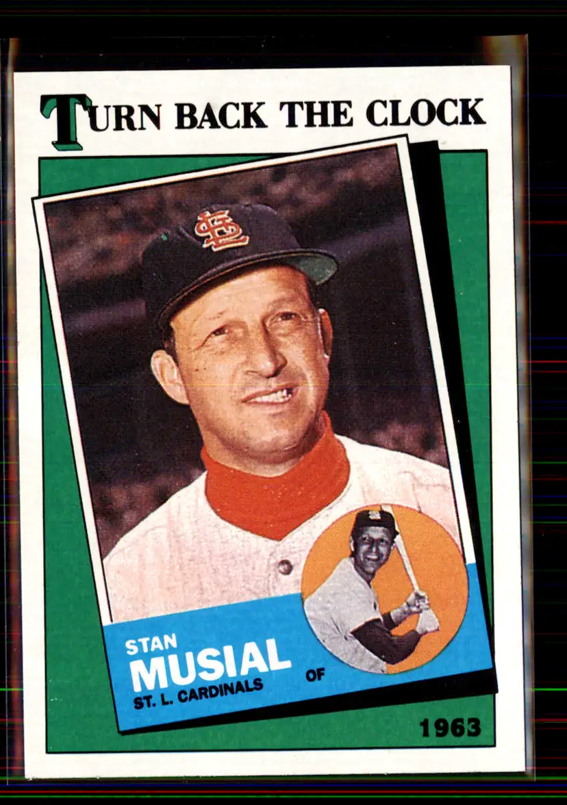 Stan Musial 1988 Topps Turn Back The Clock #665 - St. Louis Cardinals - (pk2-74)