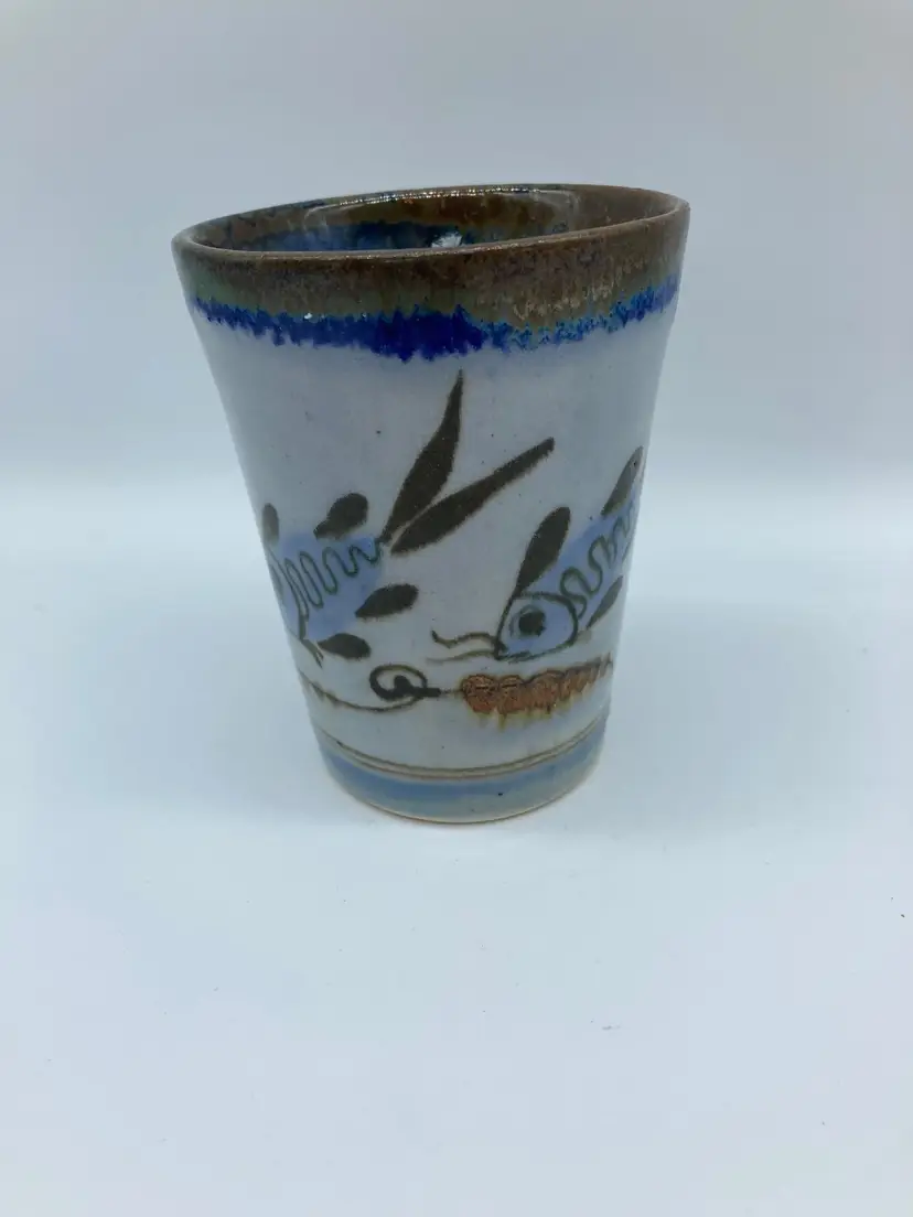 Tonala ceramic hand painted cup