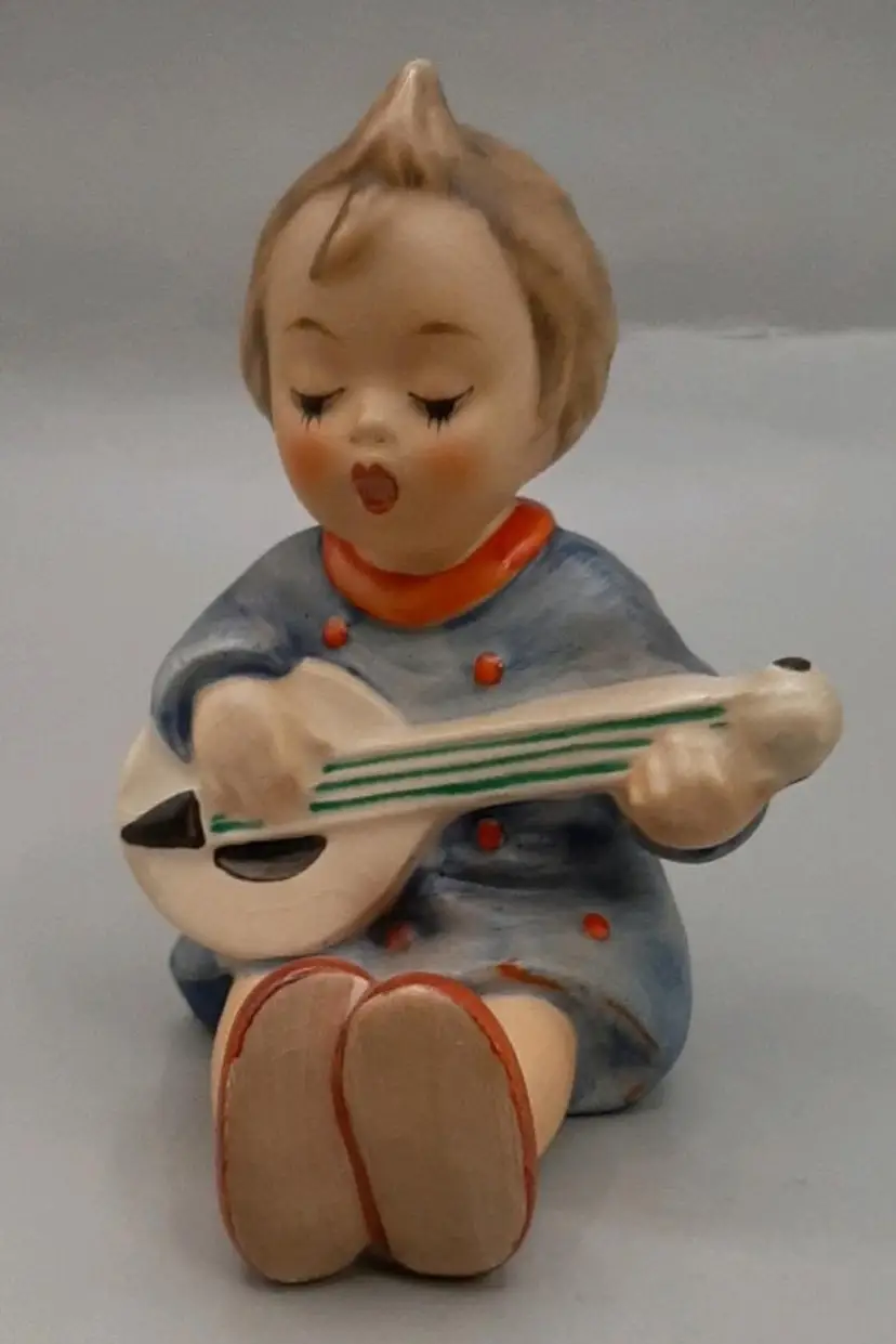 Vintage Hummel by Goebel Model 53 "Joyful" -Girl Playing The Lute - Made in West Germany