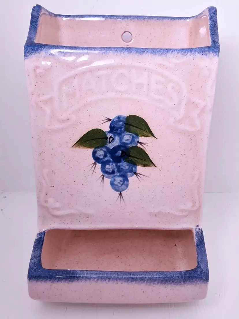 Debbie's Blueberryware Match Holder Dispenser