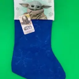 Disney Star Wars Blue Grogu Christmas Stocking - New w/ Tags