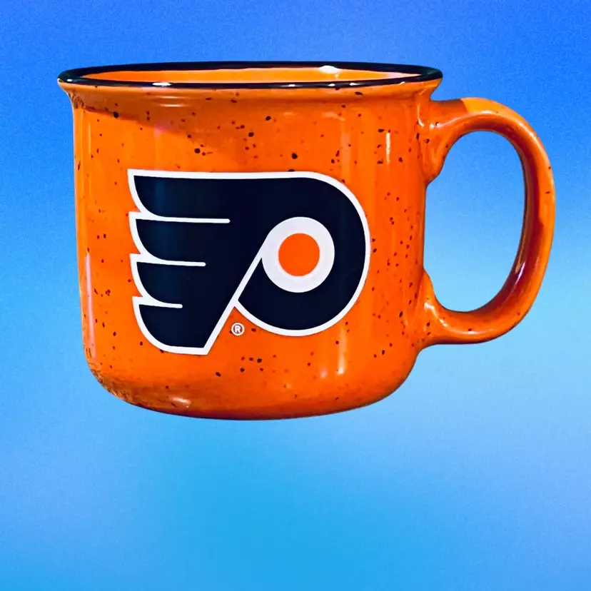Philadelphia Flyers Orange Speckled Seat Geek Hockey Ceramic Coffee Mug (KK)