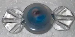 Ultra Rare Vintage Hulet Lampwork Glass Candy 3"