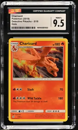 Charizard Detective Pikachu Holo Rare CGC Mint+ 9.5 Pokemon 2019 English