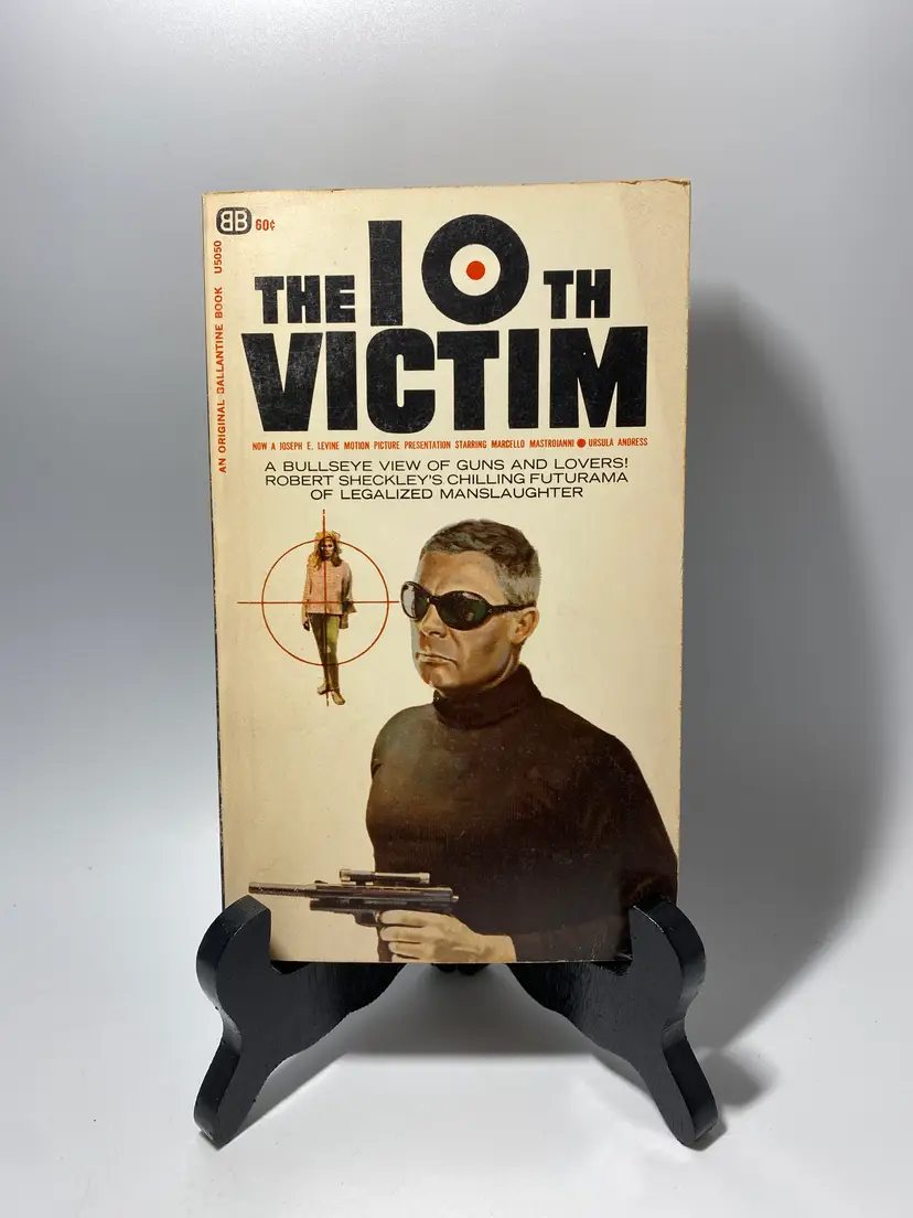 Vintage 'The 10th Victim' By Robert Sheckley Paperback Book 1965 Ballantine