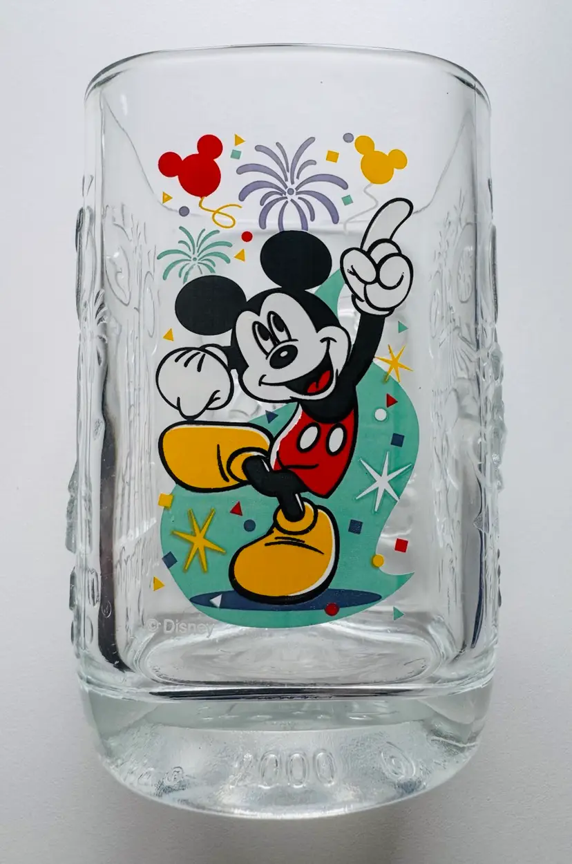 Vintage Mickey Mouse Glass 2000