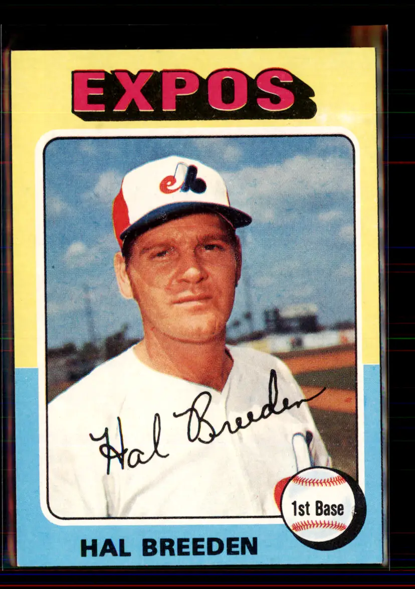 Hal Breeden 1975 Topps #341 - Montreal Expos - (pk4-233)