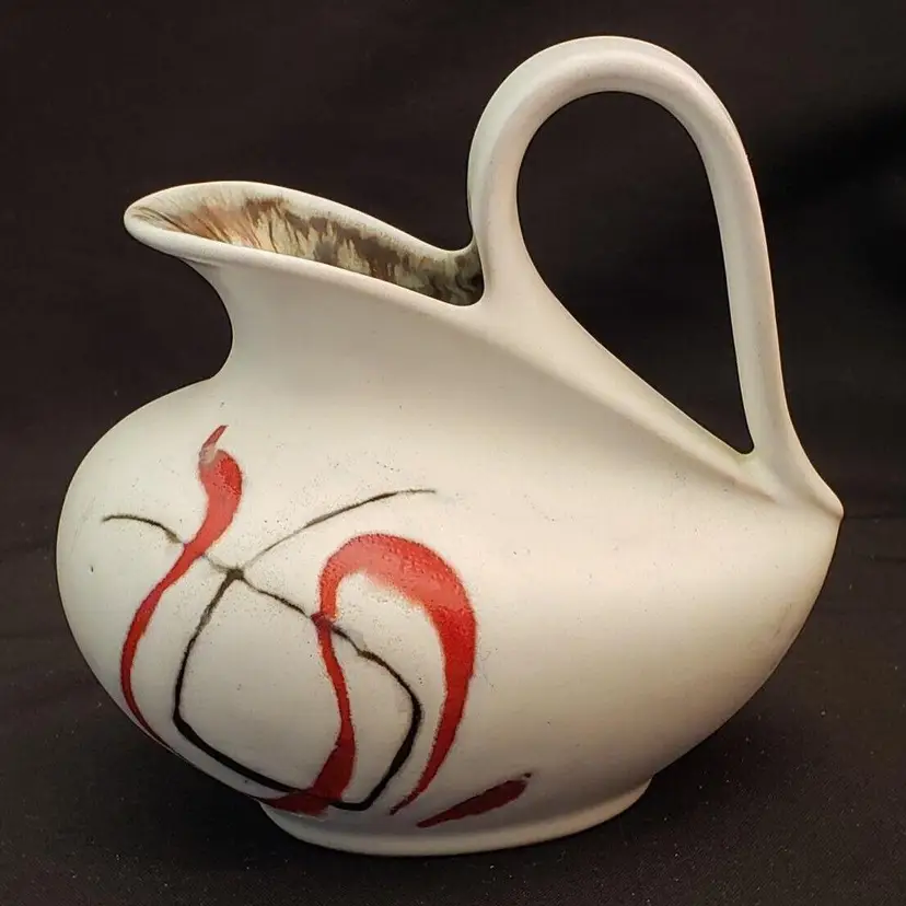 Art Pottery Carstens Tonnieshof Creamer Pitcher Mid Century marked Germany 479 Vintage