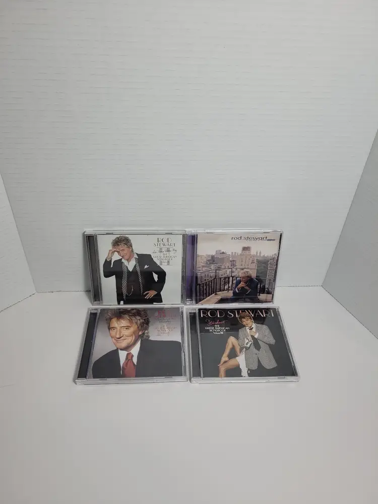 Lot of 4 Rod Stewart Cd's Complete See Description