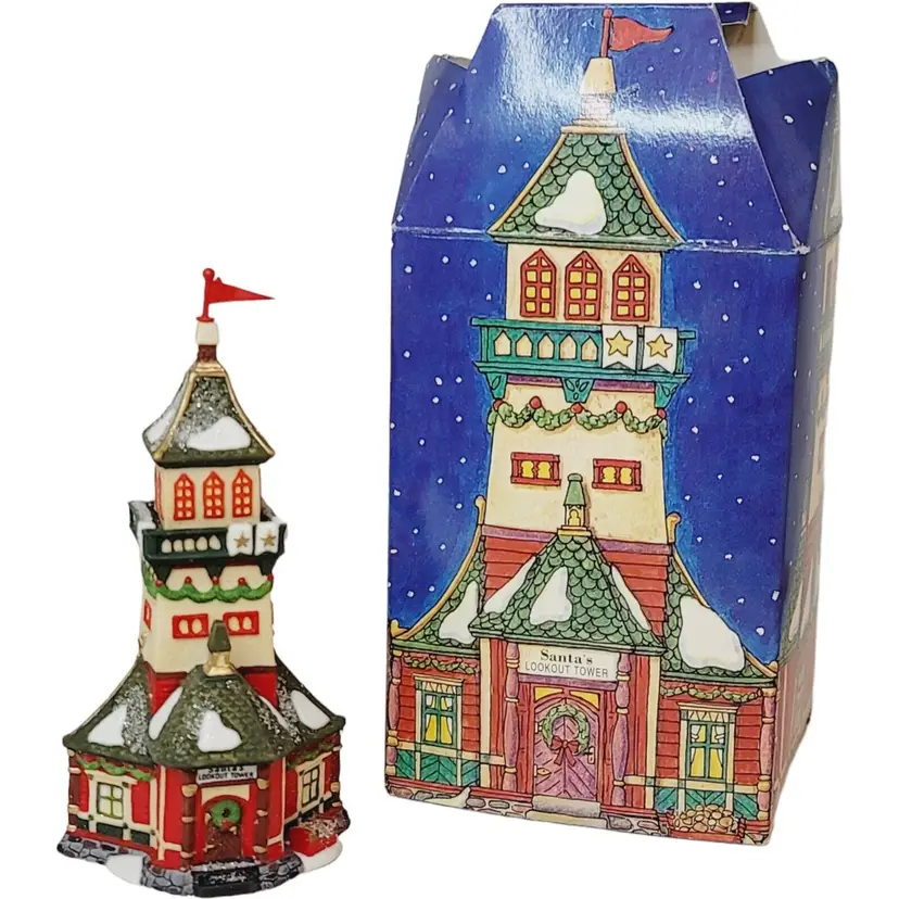 Dept. 56 Ornament Santa's Lookout Tower North Pole Ornament #98742 Retired