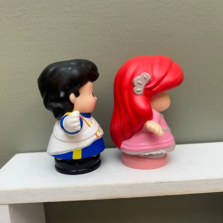 Prince Eric & Pink Dress Ariel