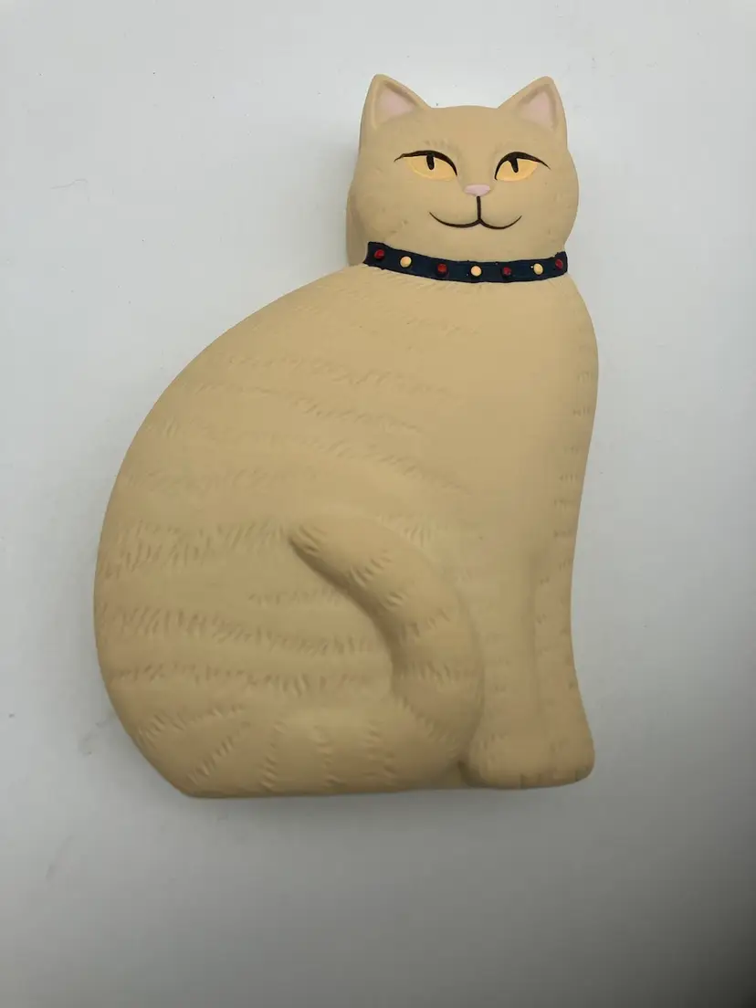 BIN - Ceramic Cat Trinket Jewelry Box Made In Japan