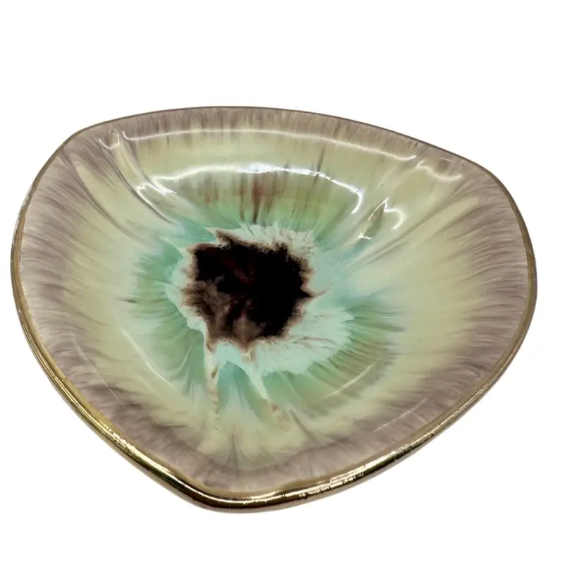 West Germany #431 Multicolored Swirl Ashtray Bowl Mid Century Modern