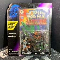 Boba Fett Vs IG-88 Shadows Of The Empire Comic Figure Set Damaged Blister