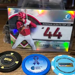 Cam Collier 2023 Bowman Chrome Scouts Top 100 Cincinnati Reds