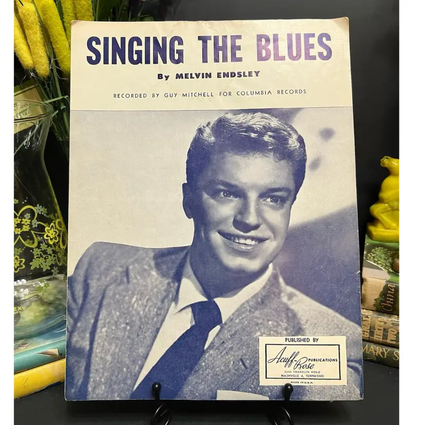 MARKDOWN! Singing the Blues Guy Mitchell Sheet Music 1954