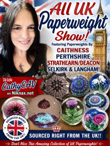 ALL UK PAPERWEIGHT SHOW! Incl. MOORCROFT, Strathearn, Perthshire, Caithness, Langham, Selkirk & More!
