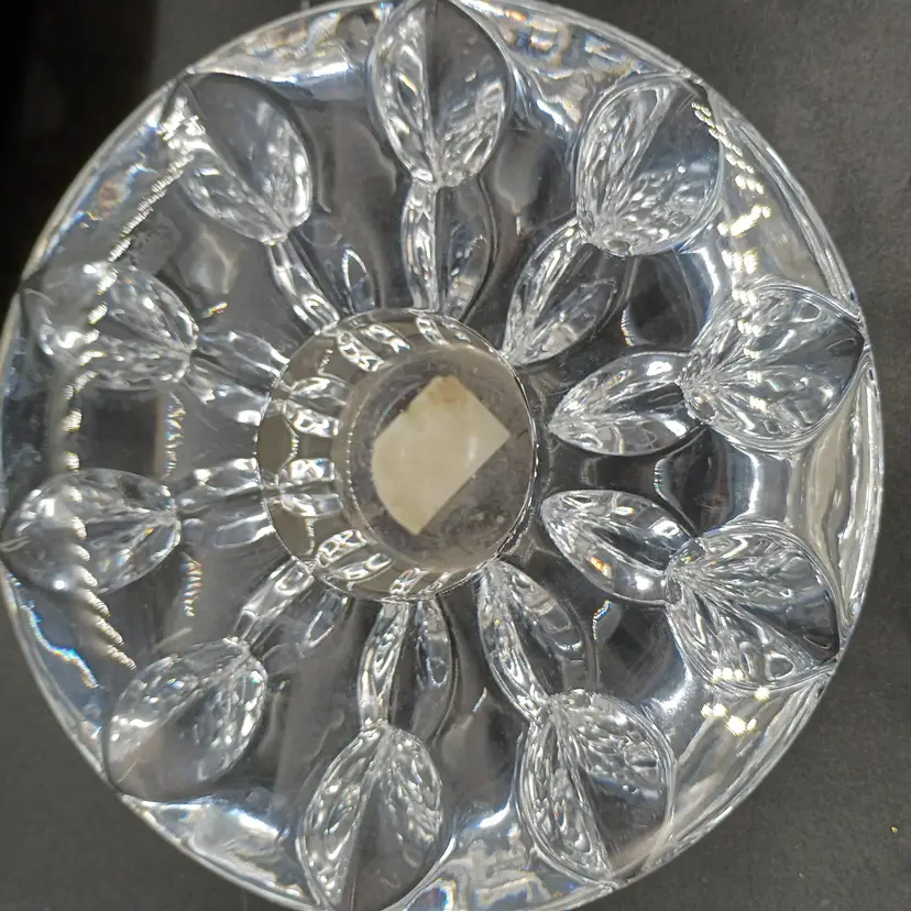 Miller Rogaska Equinox Starburst Crystal Votive Candleholder Slovenia Vintage