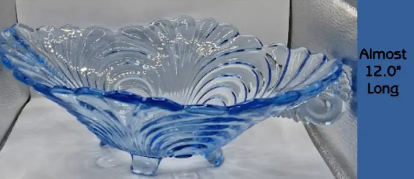 Vintage Cambridge Moonlight Blue Caprice Console Bowl