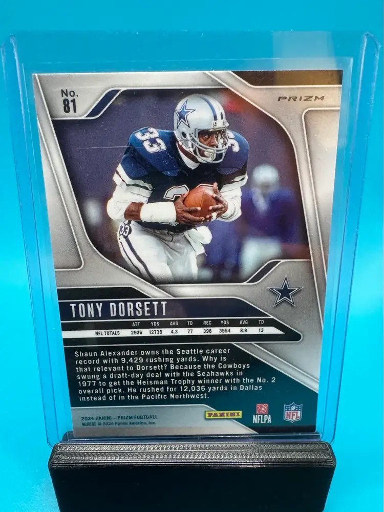 Tony Dorsett Prizm Silver Dallas Cowboys