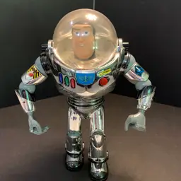 Toy Story Chrome Buzz Lightyear Action Figure 1995 AS IS