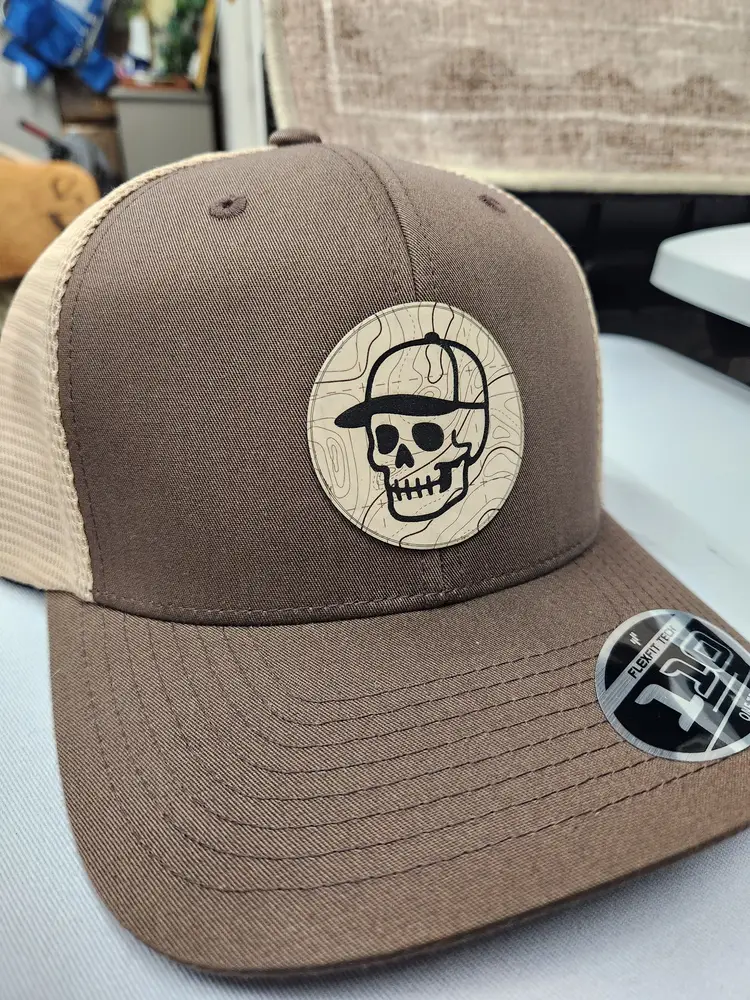 #02 TI topo skull Tan on 110