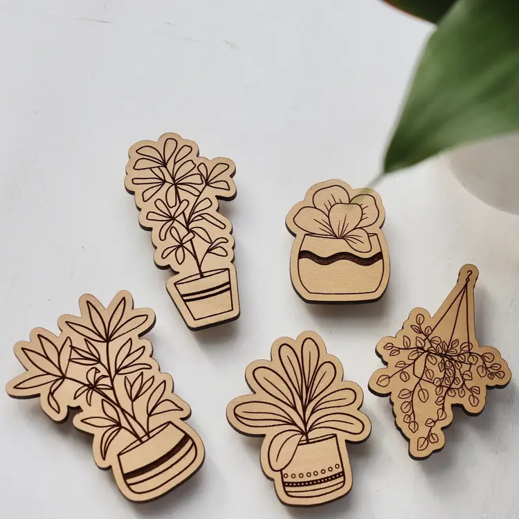 Houseplant Magnet Set
