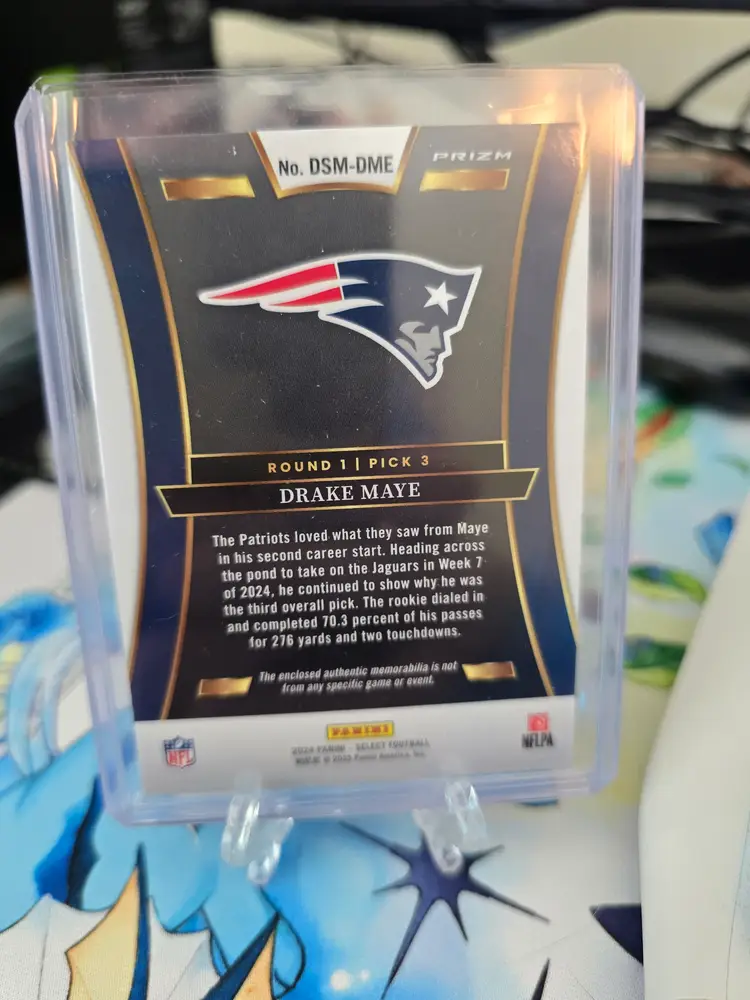 2024 Drake Maye Select Rookie Relic Prizm