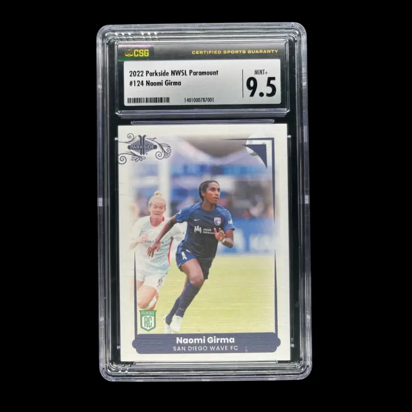 Naomi Girma 2022 Parkside NWSL Paramount /749 CSG 9.5 Soccer Card