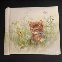 Vintage Hallmark Kitten Photo Album for 3.5 x 3.5 Kodak Instamatic Camera  Insects Photos
