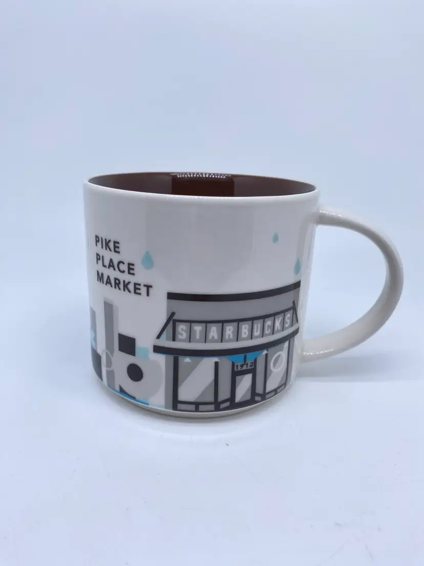 Starbucks “You Are Here” Collectors Coffee Mug- Seattle Washington- Pike Place Market 
