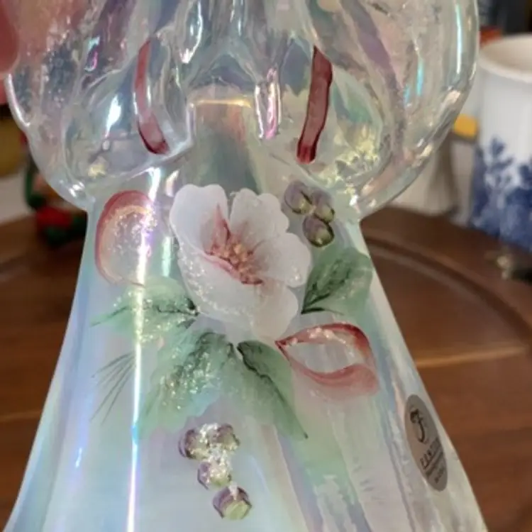 Fenton Angel Opalescent and Iridescent