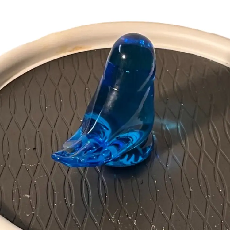 Bluebird Of Happiness Glass Paperweight