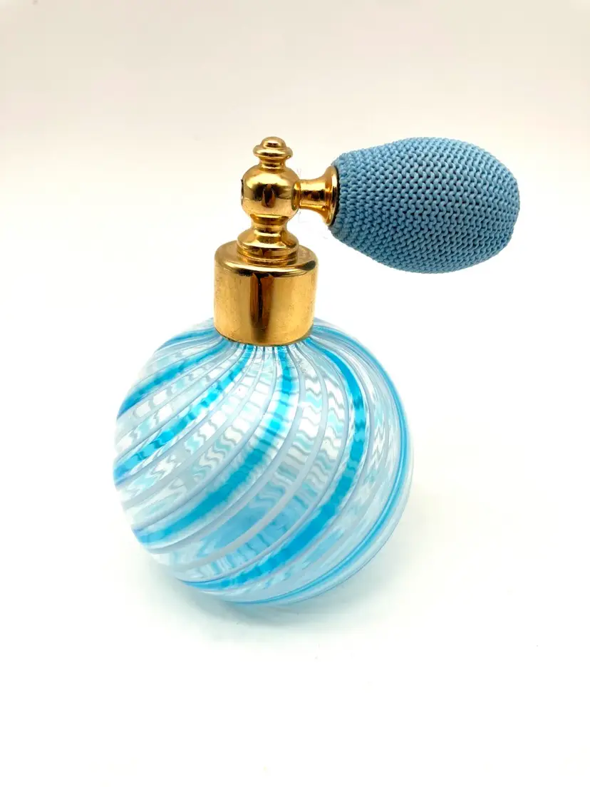 BIN - Art Glass Perfume Bottle Possibly Murano 3.5”