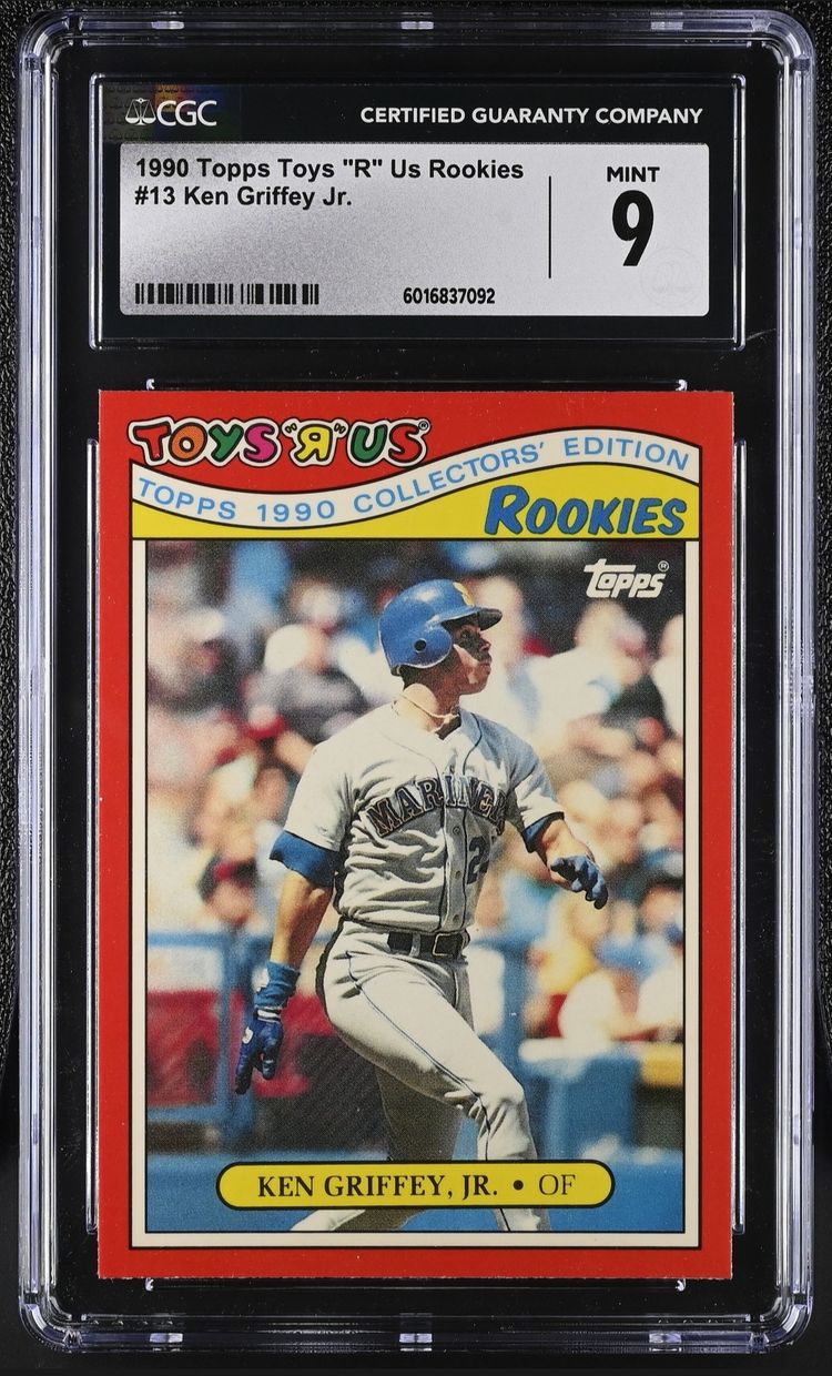 1990 TOPPS TOYS R US ROOKIES #13 KEN GRIFFEY JR. GRADED CGC 9 MINT