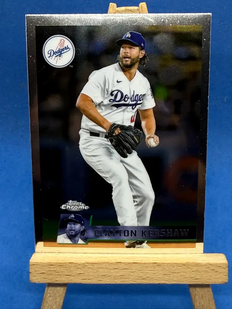 2024 Topps Chrome Lids Mitchell & Ness Clayton Kershaw #33 Los Angeles Dodgers A23