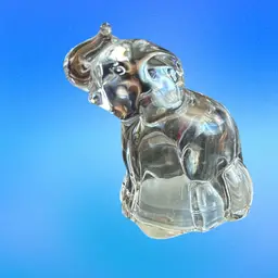 Federal Glass Elephant Candy Container
