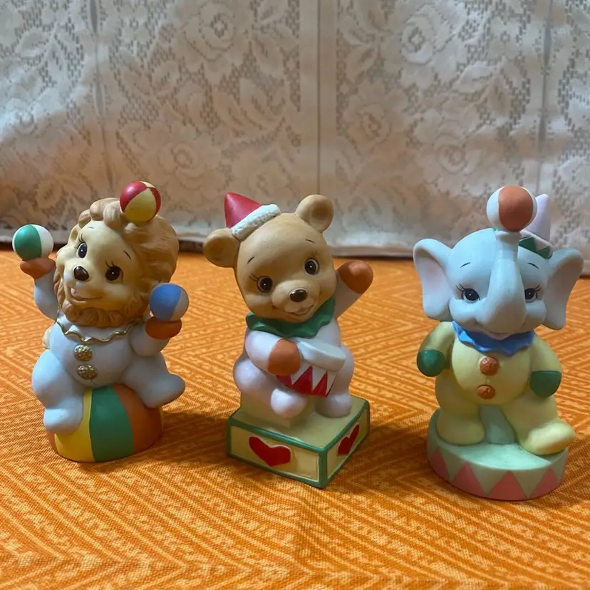 Adorable Circus Animal Figurines Set Homco