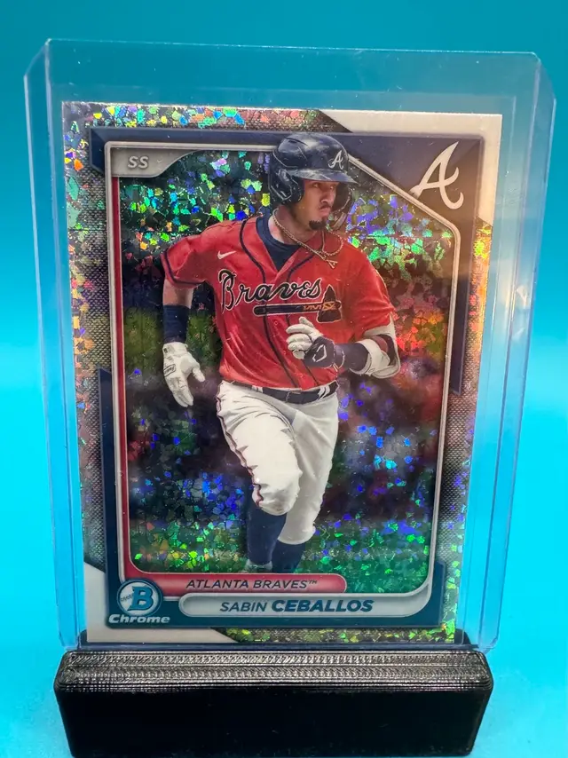 Sabin Ceballos Bowman Mini Diamonds Refractor Atlanta Braves