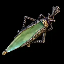 Barbara Bixby “Leap Of Faith” Sterling & 18K Gold Amethyst Lemon Quartz MOP Gemstone Grasshopper Enhancer 2.75”