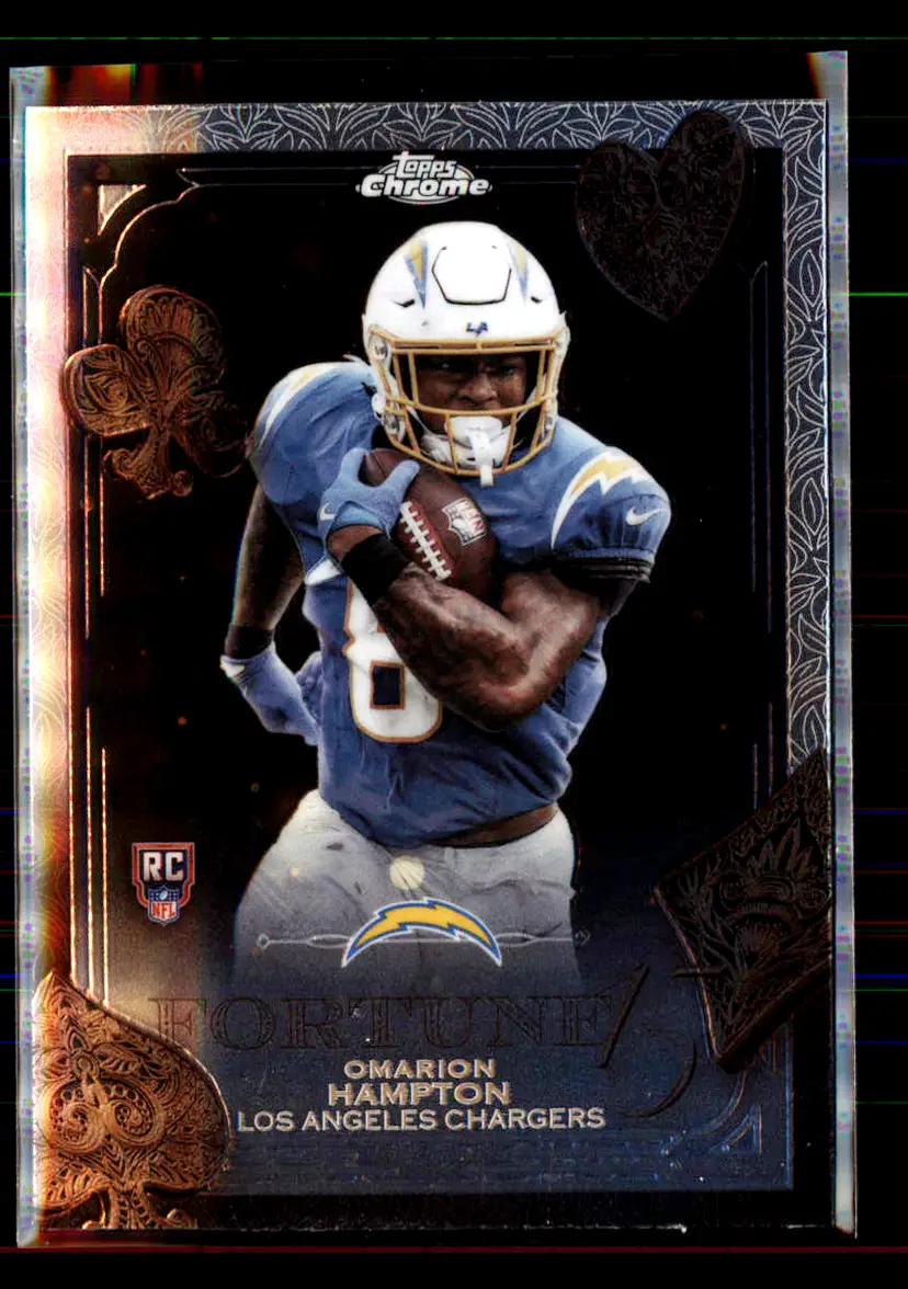 Omarion Hampton 2025 Topps Chrome Fortune 15 #F15-25 - (142) - Los Angeles Chargers