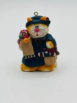 Eddie Walker Midwest Cat Holding Shopping Bag Of Candy Christmas Ornament