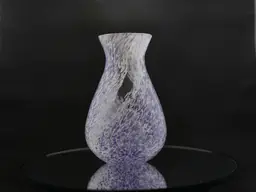 Vintage Caithness Glass 'Rondo' Bud Vase in Purple and White