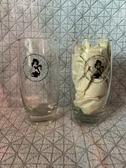 Pair of Vintage Playboy Highball Glasses