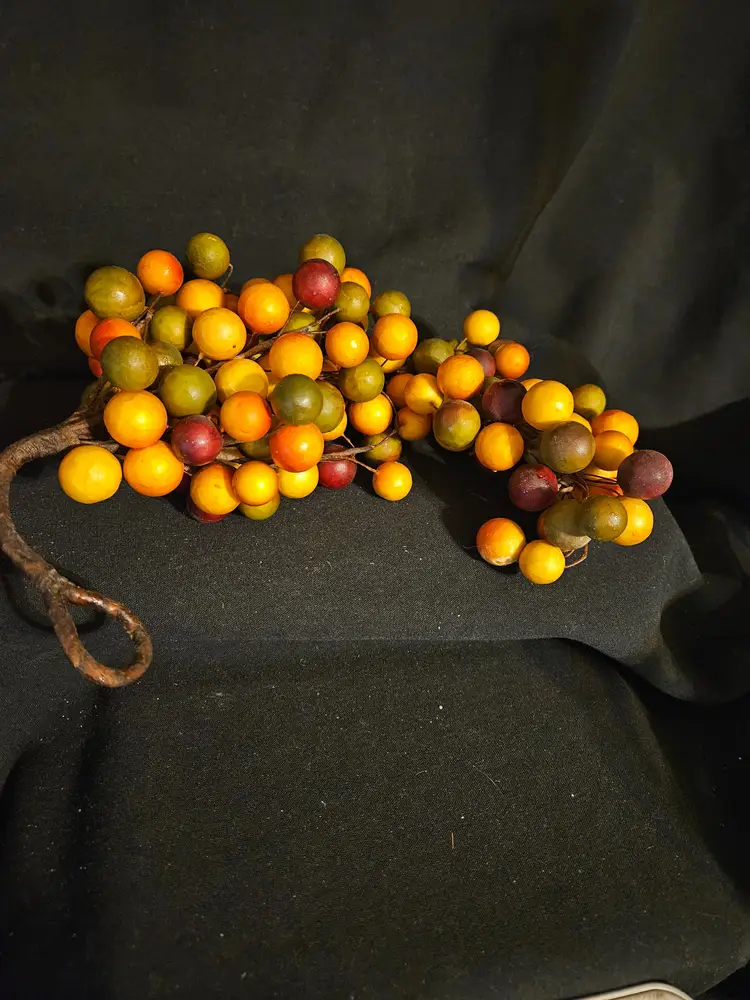 Cluster of Papier Mache Multi-colored Grapes