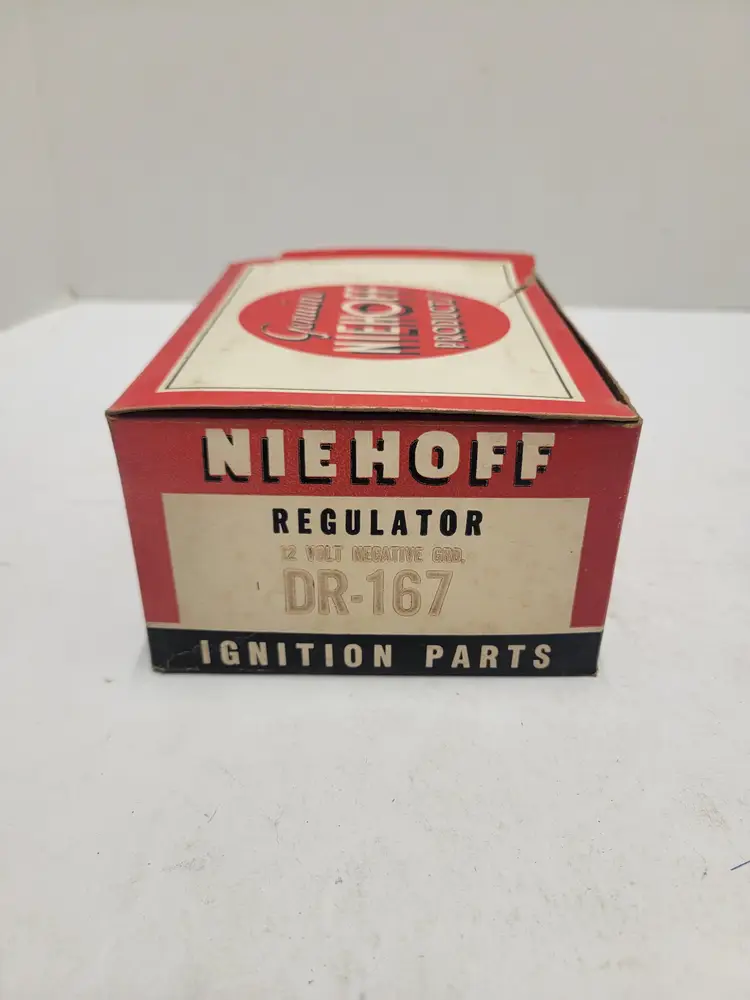 NOS Niehoff 12V Ignition Auto Voltage Regulator 12V Negative Ground # DR-167 Box