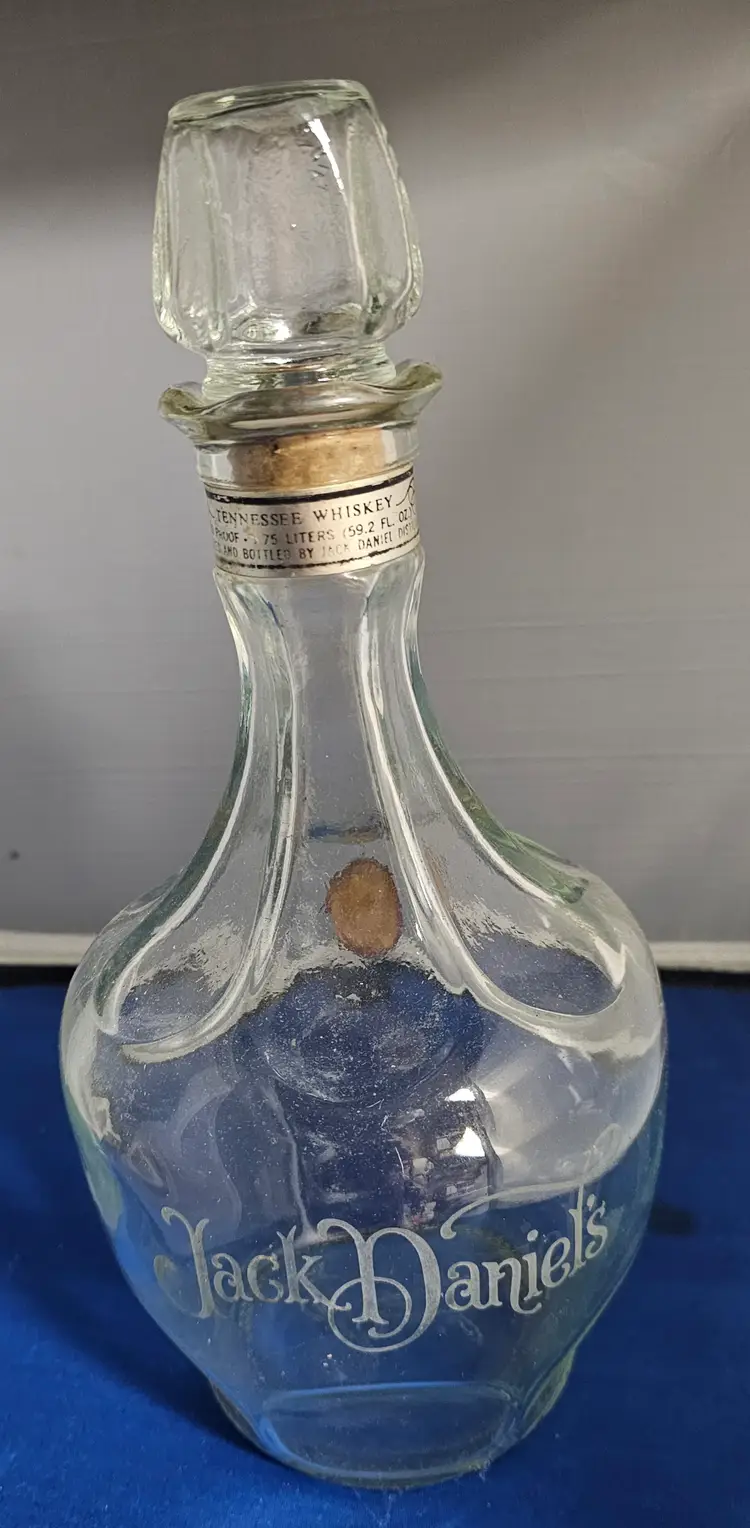 Vintage Jack Daniels Bottle Decanter & Stopper