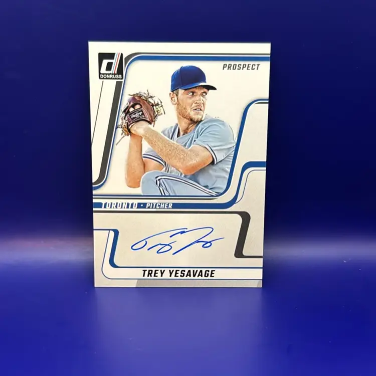 Trey Yesavage 2020 Donruss Autograph Card #ND-TY Toronto Blue Jays